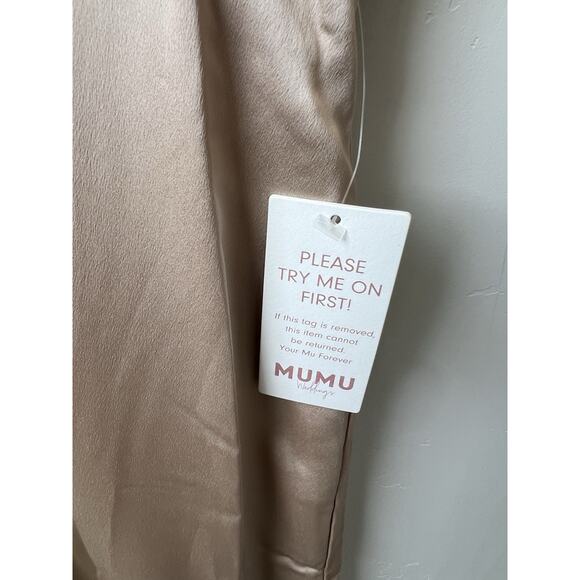 Show Me Your Mumu Rome Twist Bridesmaid Wedding, Dress Champagne Luxe NWT$198 XS - Picture 4 of 6